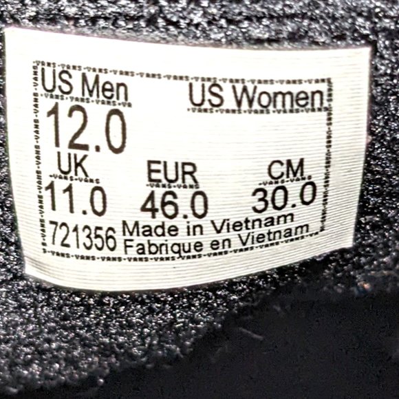 Vans Sk8-Hi Top Reissue Refract Black/Multi Suede Leather Sneakers EUC - Picture 9 of 10